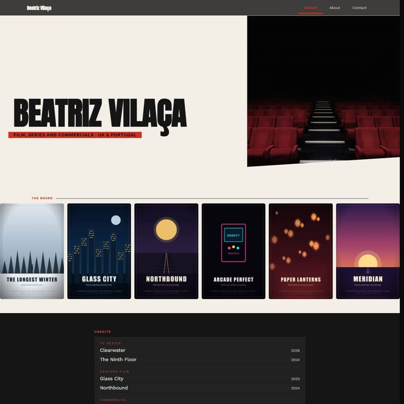 Callback — a casting director portfolio template